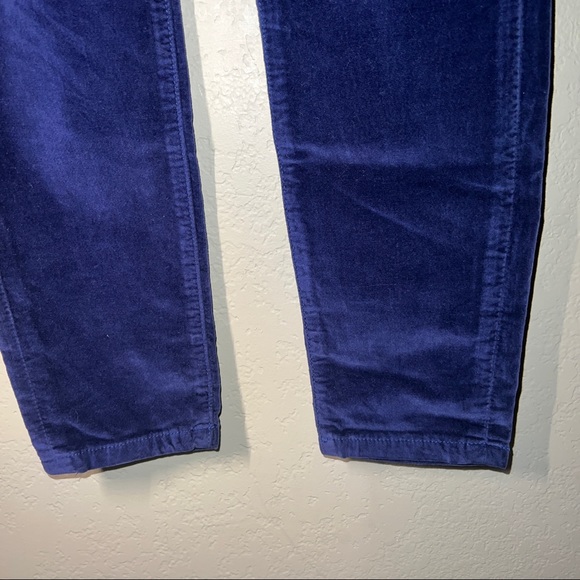 Joe's Jeans Icon Velvet Ankle Skinny Pants Jeans Velour Navy Blue NWT Size 27 - Picture 6 of 11